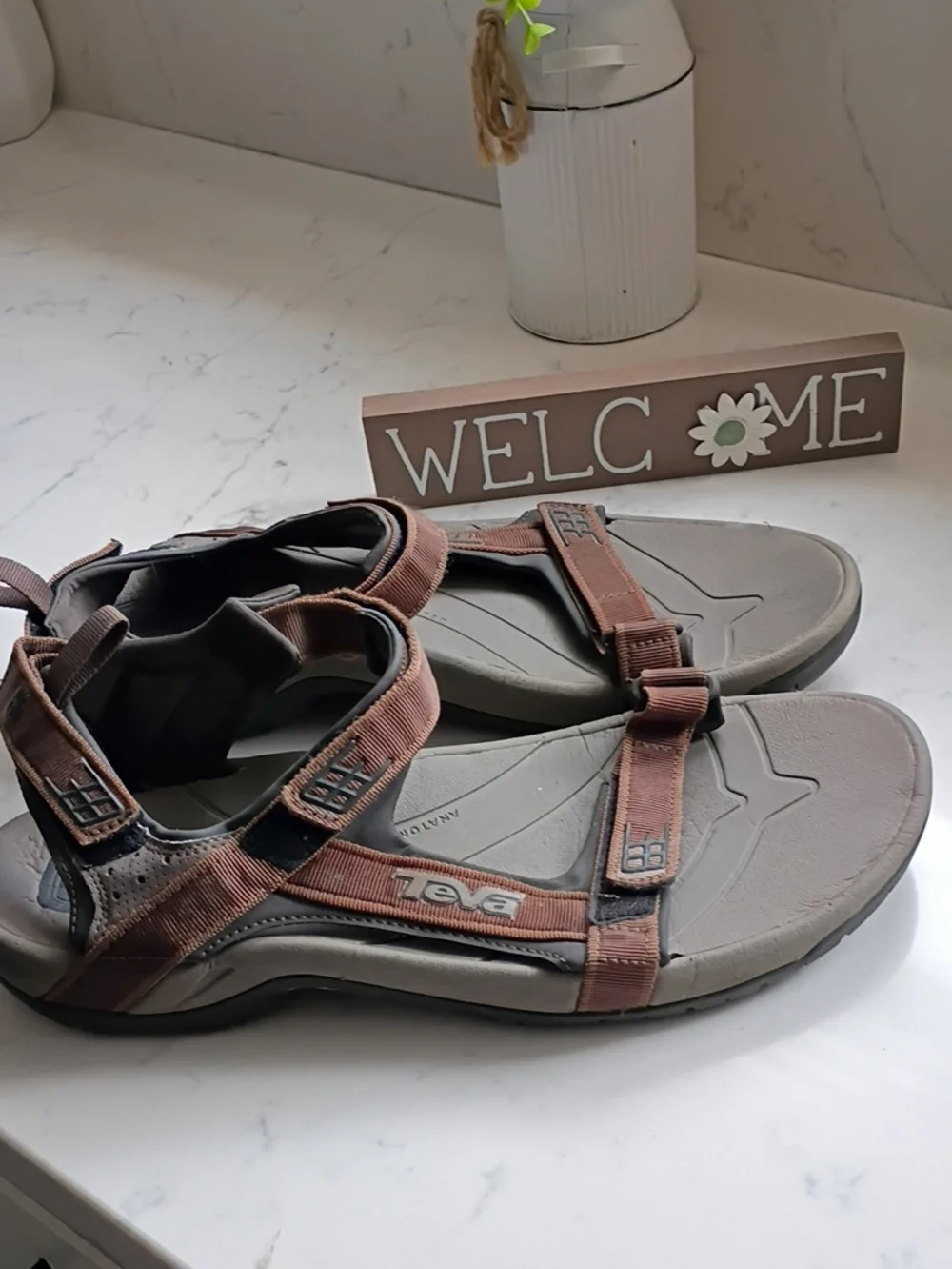 Teva Men's Brown and Gray Outdoor Sport Sandals
